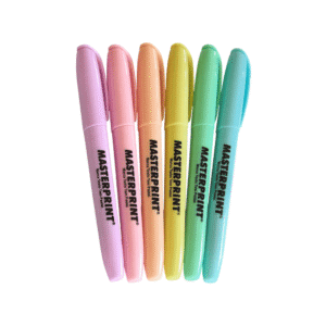 Kit c/ 06 caneta marca texto color pastel ref ocmt6cs Master