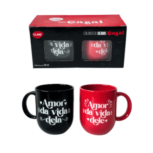 Jogo c/ 02 canecas 310 ml ceramica ref ck7411 Clink