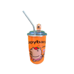 Copo 500 ml isotermico c/ tampa e canudo capivara 1761 Golden Rio