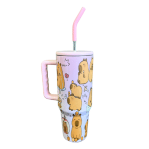 Copo 1,2 lts isotermico c/ tampa canudo capivara 1803 Golden Rio