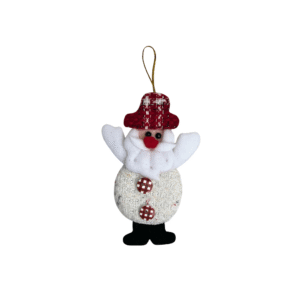 Enfeite decorativo de natal boneco feltro 11cm nta10044 Fartex