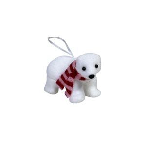 Enfeite decorativo de natal urso isopor 10x06cm 13005 Fartex