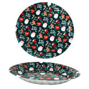 Bandeja redonda 34cm natal ref ntw12006 Fartex