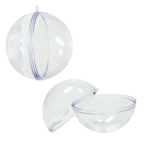 Bola de natal decorativa 10cm transparente ref ntb70901 Fartex