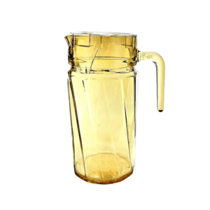 Jarra 1,5 lts vidro c/ tampa acrilico basik ambar 21443 Wellmix