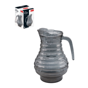 Jarra 1,3 lts vidro c/ tampa acrilico jupter cinza 21473 Wellmix