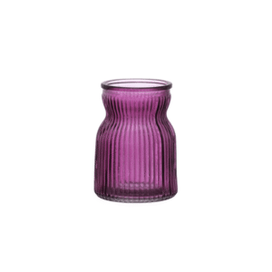 Vaso 10,5cm decorativo vidro pectore roxo ref vaso082 Etilux