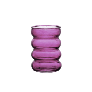 Vaso 12cm decorativo vidro ivy roxo ref vaso074 Etilux