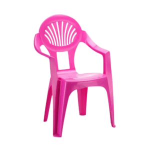 Poltrona infantil plastico rosa ref 1403 Plasnew