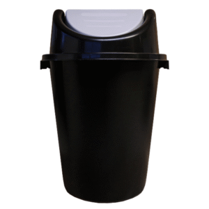 Cesto 97 lts plastico preto c/ tampa basculante 1921 Plasnew