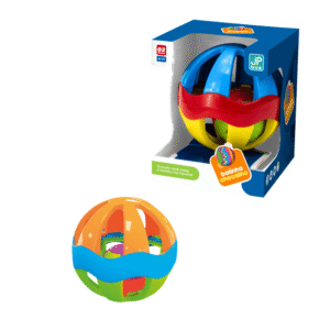 Brinquedo bolinha chocalho na caixa ref 261 JXP Brink