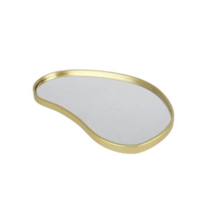 Bandeja 29x17,5x1,5cm decorativa oval espelhada 80742 Dcarte