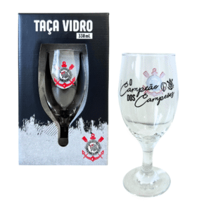 Taca 330 ml vidro times corinthians 2 ref 14073 JTX Comercio