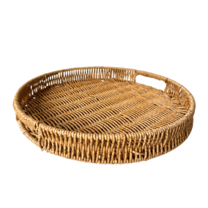 Bandeja 34,5x34,5x4,5cm redonda trancada pvc ref f0184 FWB