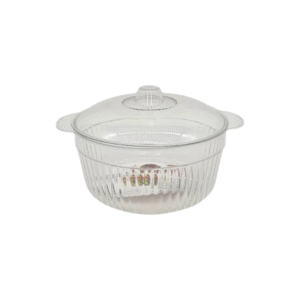 Saladeira 2,0 lts redonda c/ tampa plastico pet ref f0351 FWB