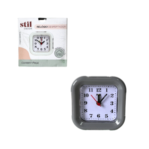 Relogio despertador 8,8x8,8x4cm ref 98794 FWB