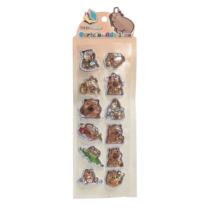 Cartela c/ 12 adesivos capivara ref hd81242 Interponte