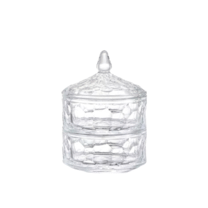 Bombonier 1,18 lts empilhavel vidro agatha ref 18078 Inga Import