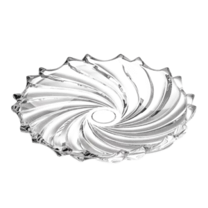Prato 30 cm vidro clear p/ bolo ref 19179 Inga Import