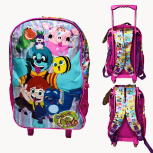 Mochila infantil kids rosa c/ rodinha ref bpd33074 Wincy