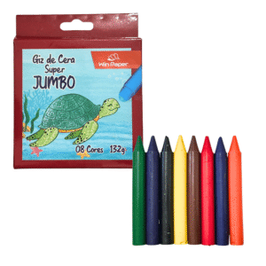 Caixa c/ 06 giz de cera jumbo ref wpg00005 Wincy