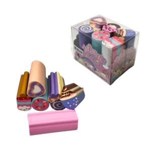 Kit c/ 06 borrachas escolar infantil doces ref max0032 Primax