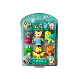 Kit c/ 06 borrachas escolar infantil animais ref max0041 Primax