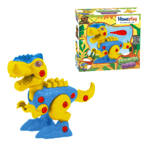 Brinquedo monta dino t-rex ref 6307 Xplast Playduo