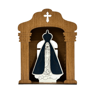 Enfeite decorativo mdf capela c/ imagem ref 5871 Maia