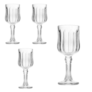 Jogo c/ 04 tcas 50ml licor vidro ref 1482 Valencia