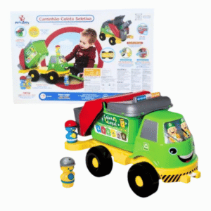 Caminhao coleta seletiva 52cm ref 520 Mercotoys
