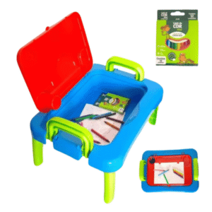 Mesinha de desenho charmosa vermelha ref 437 Mercotoys