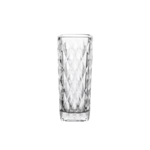 Vaso decorativo 6,3x15,3cm vidro braga ref 9716 Jolitex