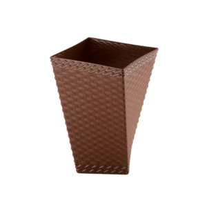 Vaso 12 lts rattan twister marron ref 900 Injeplastec