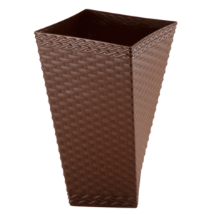 Vaso 20 lts rattan twister marron ref 904 injeplastec