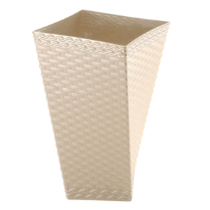 Vaso 20 lts rattan twister palha ref 906 Injeplastec