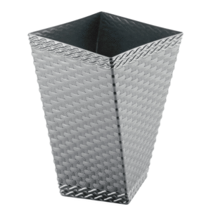 Vaso 20 lts rattan twister cinza ref 907 Injeplastec