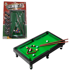 Jogo mesa sinuca 31x18,5cm infantil c/ acessorios jr0526 JR Toys