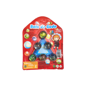 Cartela c/ 06 bolas de gude infantil ref jr0257 JR Toys