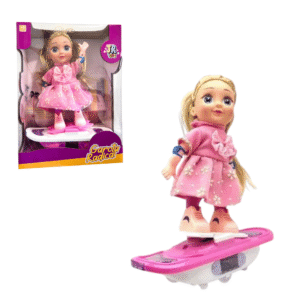 Boneca garota radical c/ skate luzes ref jr0786t JR Toys