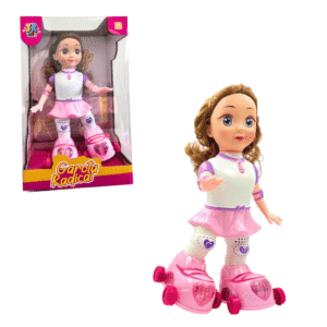 Boneca garota radical c/ patins e luzes ref jr0787t JR Toys