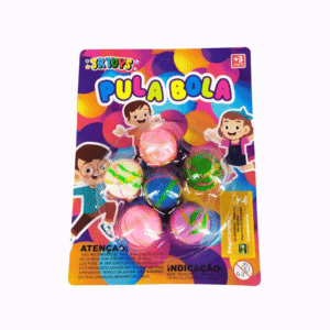 Cartela c/ 06 bolinhas pula bola color ref jr0985t JR Toys