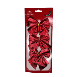 Enfeite decorativo de natal 03 laços ref lac61 Multiart