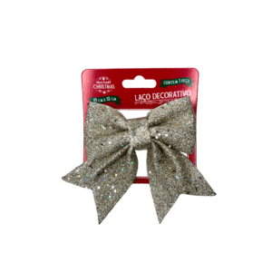 Enfeite decorativo de natal laço 15x12cm ref lac62 Multiart