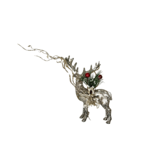 Enfeite decorativo de natal rena 15x9cm ref nat163 Multiart