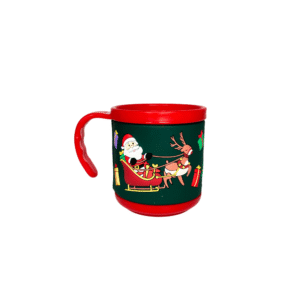Caneca 200 ml plastico decorativa natal ref copx0005 Multiart