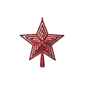 Enfeite decorativo de natal estrela 18cm ref nat0236 Multiart