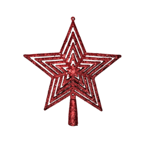 Enfeite decorativo de natal estrela 20x23cm nat0237 Multiart