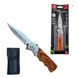 Canivete 14,7cm inox automatico ref sq3984 SQ Comercio