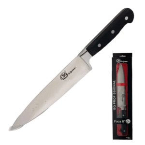 Faca de cozinha n 08 inox 34,5cm profissional sq3998 SQ Comercio